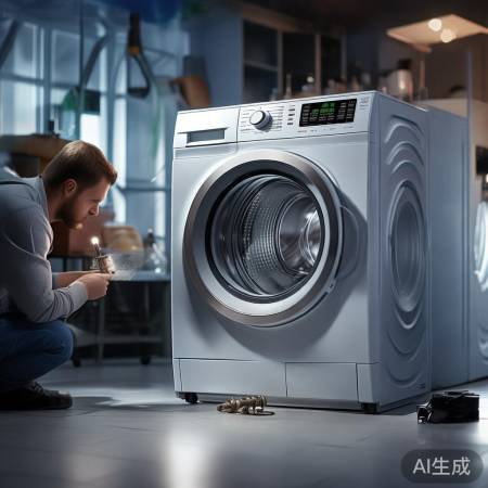 洗衣机E1故障:进水管堵塞或阀