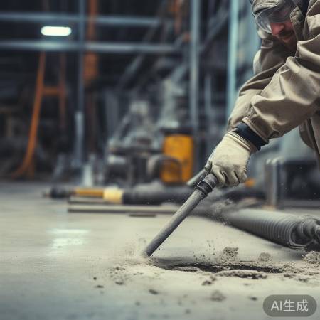 打孔后清尘,保障管道安装顺畅。