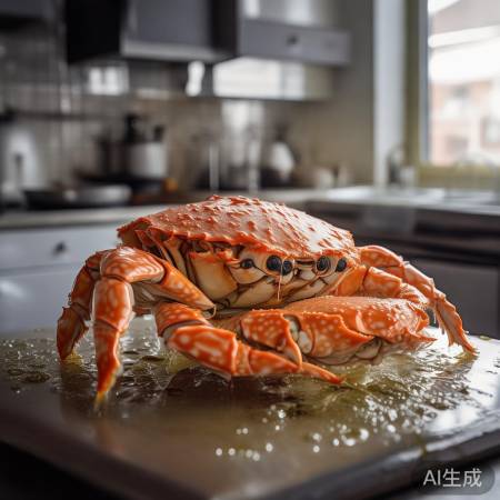 涂抹油防蟹肉结冰,口感佳。