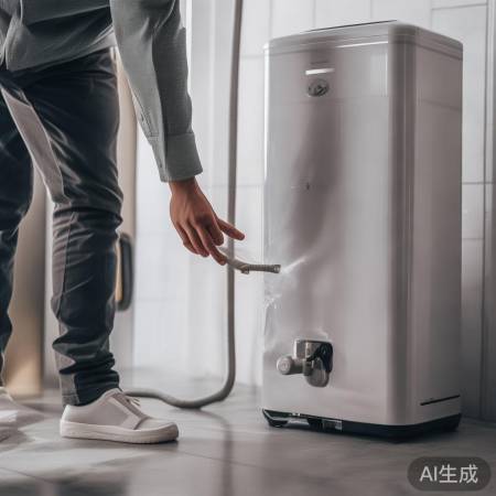 排除热水器空气,安全阀排气。