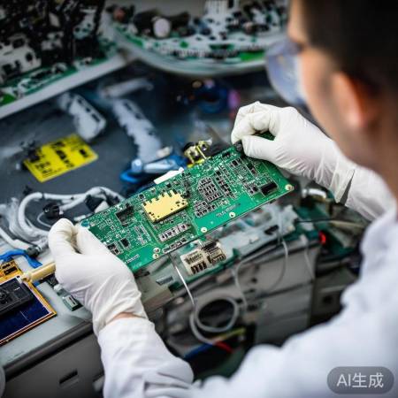 维修电路板小心短路