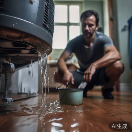 热水器漏水,幸亏发现及时