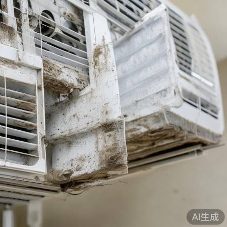 空调滤网如鼻,需定期清洗