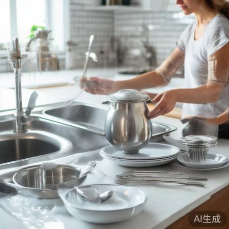 西方餐具清洁三步法
