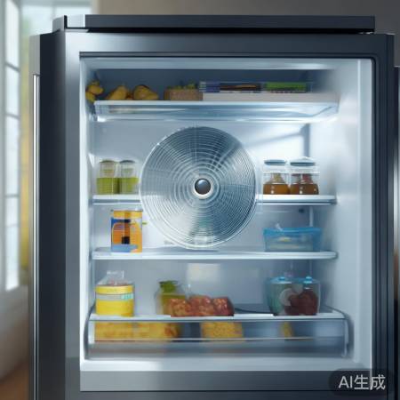 风冷冰箱靠风扇均匀散热防结霜