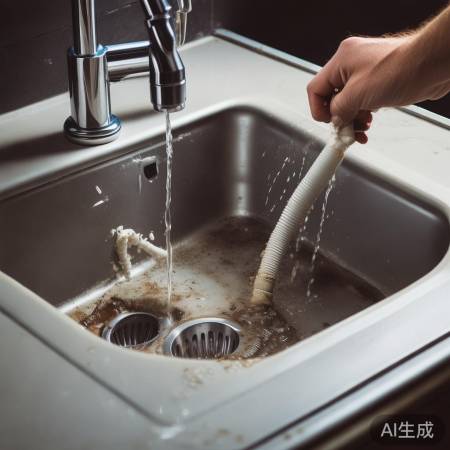 洗衣机排水管堵塞
