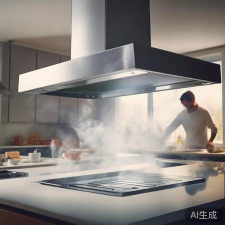 老板油烟机，双腔钢板涂层，清新