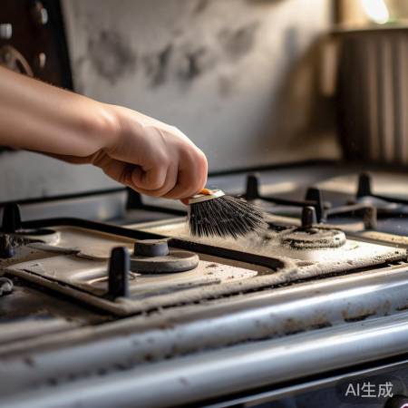 燃气灶需定期清理