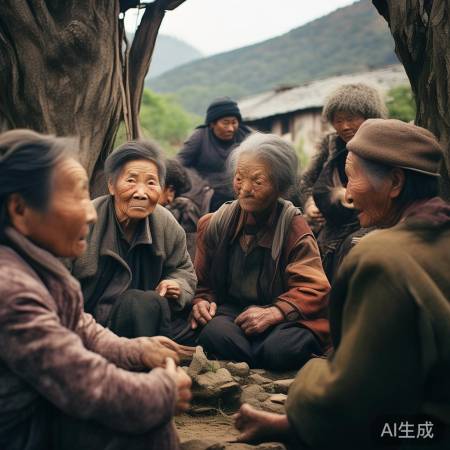 村里大妈热议惠英红骨折救人