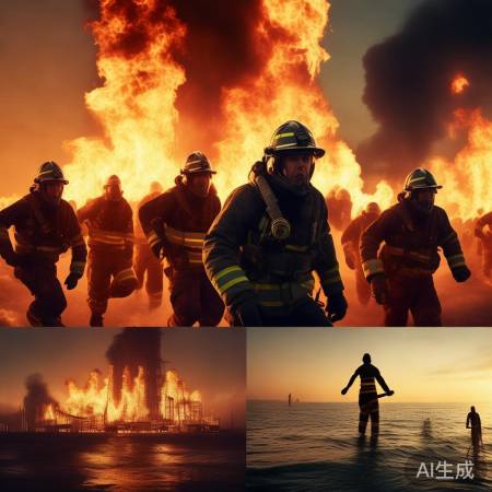 英勇消防员,无畏救援!