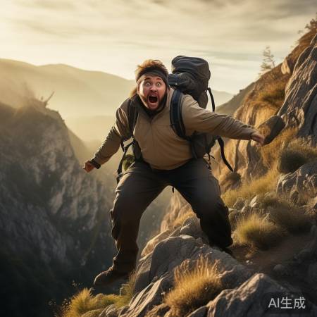 驴友太行山险坠悬崖