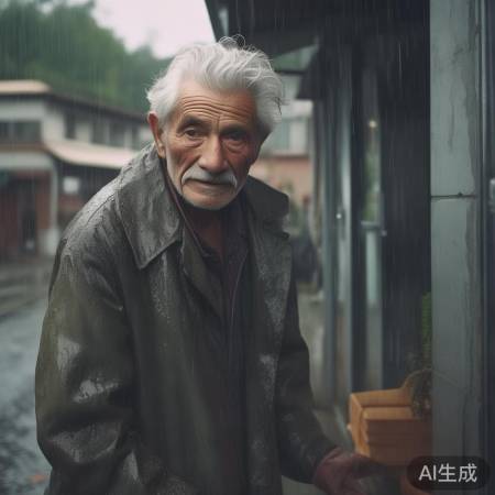 百岁爷爷冒雨探病感动众