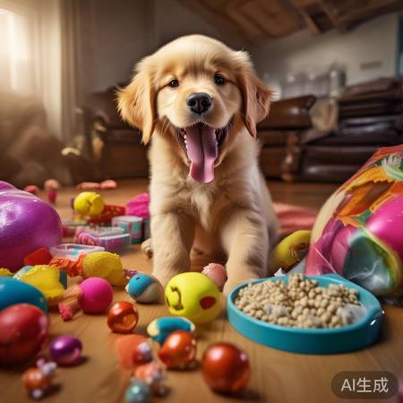 “食物玩具分散狗注意力”