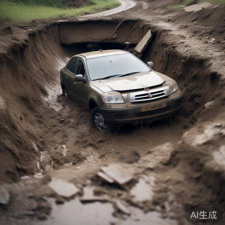 昆明突发！一地道路塌方，多车掉落坑中，现场惊心动魄！